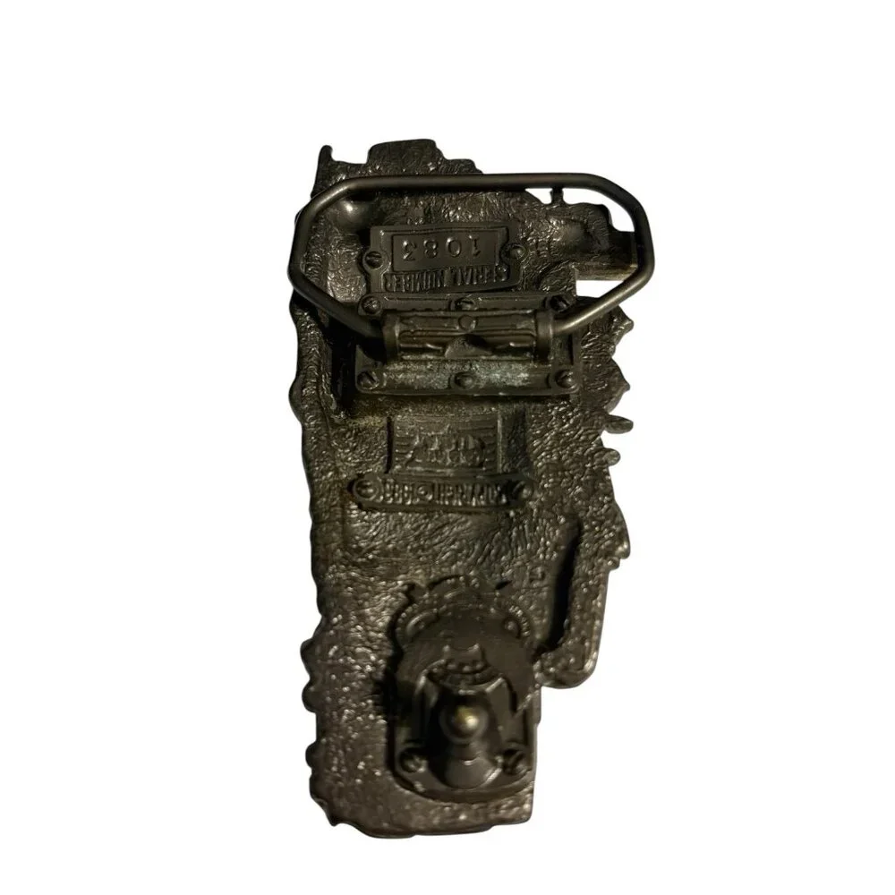 Train Belt Buckle‎ Steam Engine The Great American Buckle Co. USA #1083 1983 VTG